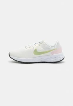 Nike Performance REVOLUTION 6 UNISEX - Neutral Running Shoes - Summit White/honeydew/pink/white