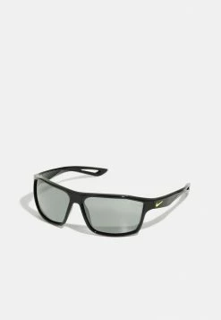 Nike Performance LEGEND - Sunglasses - Black/volt Grey/silver Flash