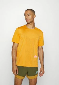 Nike Performance TRAIL RISE 365 - Sports T-shirt - Light Curry/habanero Red -Nike Performance store 9b1fa2955ff04dc98c77d0ce9ca4b415