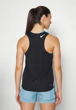 Nike Performance AROSWFT SINGLET - Sports T-shirt - Black/white -Nike Performance store 9b7de4b8d8cf479884a879a00edba3e1