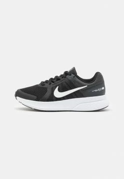Nike Performance W RUN SWIFT 2 - Neutral Running Shoes - Black/white/dark Smoke Grey