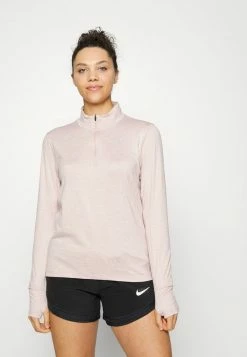 Nike Performance ELEMENT - Long Sleeved Top - Pink Oxford/light Soft Pink