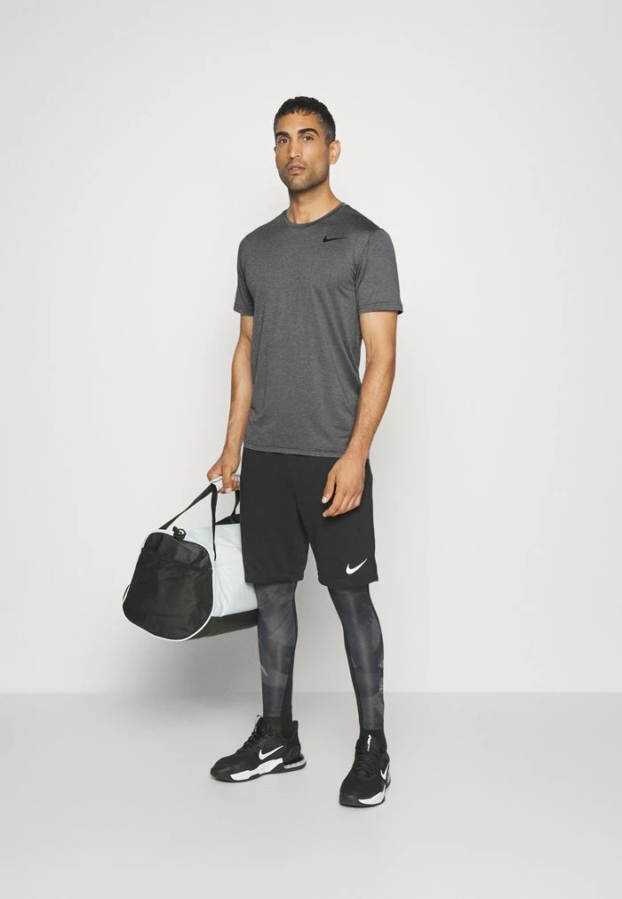 Nike Performance STATIC - Sports T-shirt - Iron Grey/light Smoke Grey/heather/black 2 Nike Performance STATIC - Sports T-shirt - Iron Grey/light Smoke Grey/heather/black - Image 2