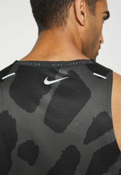 Nike Performance RISE TANK - Top - Black/silver -Nike Performance store 9f80f98ffd874c159e1fa3fa4fb298be