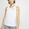 Nike Performance RACEBACK TANK - Sports T-shirt - White/black