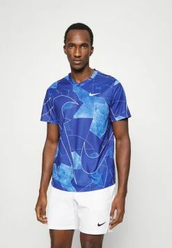 Nike Performance DRY VICTORY - Print T-shirt - Deep Royal Blue/white