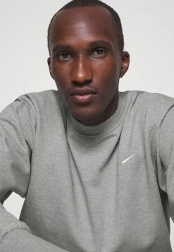 Nike Performance DRY FIT STANDARD ISSUE CREW - Sweatshirt - Dark Grey Heather/pale Ivory -Nike Performance store a0215fa2ed594f9a8425cab4d8040ad4