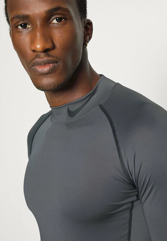 Nike Performance TIGHT MOCK - Long Sleeved Top - Iron Grey/black 6 Nike Performance TIGHT MOCK - Long Sleeved Top - Iron Grey/black - Image 6