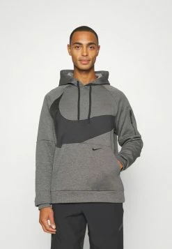 Nike Performance Hoodie - Charcoal Heather/dark Smoke Grey/black