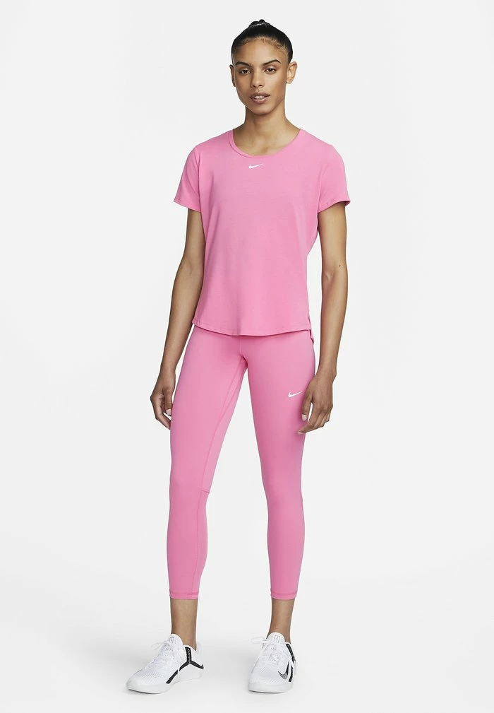 Nike Performance W NK ONE LUXE DF SS STD - Basic T-shirt - Pinksicle/reflective Silv 2 Nike Performance W NK ONE LUXE DF SS STD - Basic T-shirt - Pinksicle/reflective Silv - Image 2