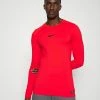 Nike Performance Long Sleeved Top - Habanero Red/black