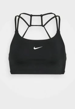 Nike Performance INDY BRA NON PAD - Light Support Sports Bra - Black/white -Nike Performance store a4130ead82084999bb855895e711b49b
