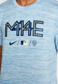 Nike Performance MILWAUKEE BREWERS CITY CONNECT LEGEND PRACTICE VELOCITY - Sports T-shirt - Blue Beyond -Nike Performance store a42e4b806147496e950d9a9883ad3d6c