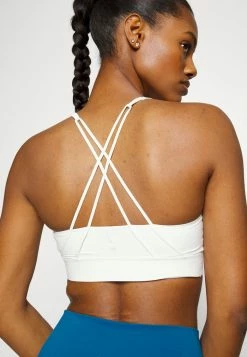 Nike Performance LUXE BRA - Medium Support Sports Bra - Summit White/platinum Tint -Nike Performance store a44cb960415a4fe3928f77a5bd3be925