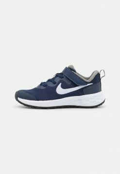 Nike Performance REVOLUTION 6 NN UNISEX - Neutral Running Shoes - Midnight Navy/white/flat Pewter
