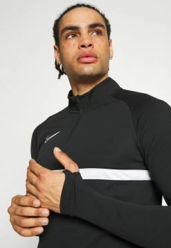 Nike Performance ACADEMY DRILL - Fleece Jumper - Black/white -Nike Performance store a4857bb0efa44e87ba2404d7c0084f13