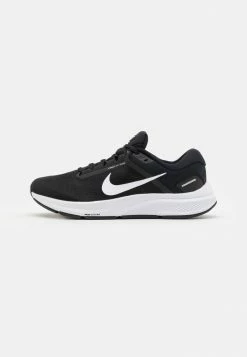 Nike Performance AIR ZOOM STRUCTURE - Stabilty Running Shoes - Black/white