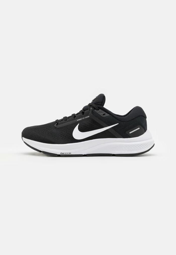 Nike Performance AIR ZOOM STRUCTURE - Stabilty Running Shoes - Black/white 1 Nike Performance AIR ZOOM STRUCTURE - Stabilty Running Shoes - Black/white