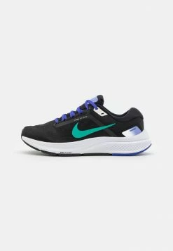 Nike Performance AIR ZOOM STRUCTURE - Stabilty Running Shoes - Black/neptune Green/lapis/light Thistle/white/phantom