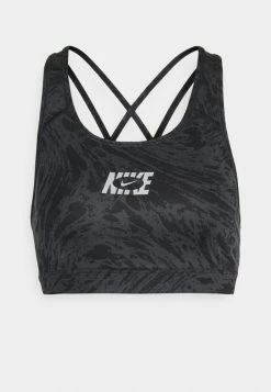 Nike Performance BRA - Medium Support Sports Bra - Black/metallic Silver -Nike Performance store a4d2607b486f465d8870d38b35504fca