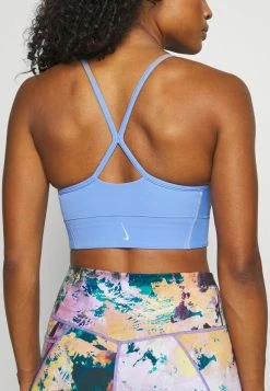Nike Performance INDY BRA - Light Support Sports Bra - Royal Pulse/aluminum -Nike Performance store a54e1fed39e4462da628eec3877d784d