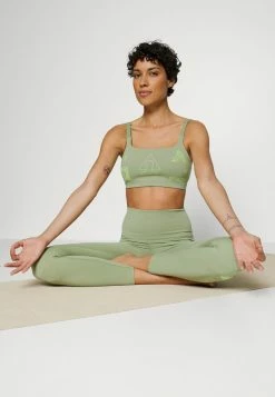 Nike Performance INDY BRA - Light Support Sports Bra - Oil Green/key Lime/iron Grey -Nike Performance store a5b369670b1b4336b6fc21f125239066