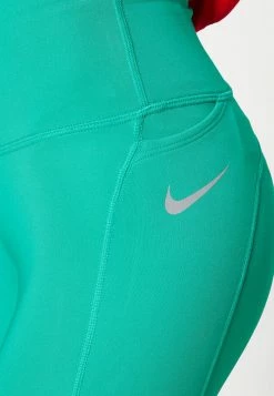 Nike Performance FAST CROP - Leggings - Neptune Green/(reflective Silv) -Nike Performance store a65a5bc11b014f9dbed31fda4e804ecf