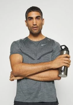 Nike Performance TECHKNIT ULTRA - Sports T-shirt - Black/smoke Grey/silver -Nike Performance store a68ab36e00b1419f9217e061fd919264