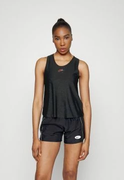 Nike Performance AIR TANK - Top - Black/dark Smoke Grey