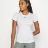 Nike Performance ONE SLIM - Sports T-shirt - White/black