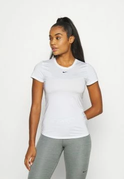Nike Performance ONE SLIM - Sports T-shirt - White/black