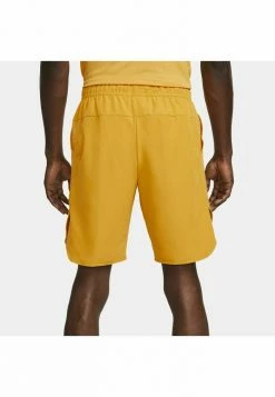 Nike Performance ADVANTAGE SHORT - Sports Shorts - Yellow Ochre Black White -Nike Performance store a82d6fadc6b24240a0c798afd2c0a9b5