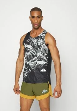 Nike Performance TRAIL RISE TANK - Top - Black/white