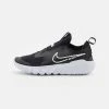 Nike Performance FLEX RUNNER 2 GS UNISEX - Neutral Running Shoes - Black/white/photo Blue/university Gold