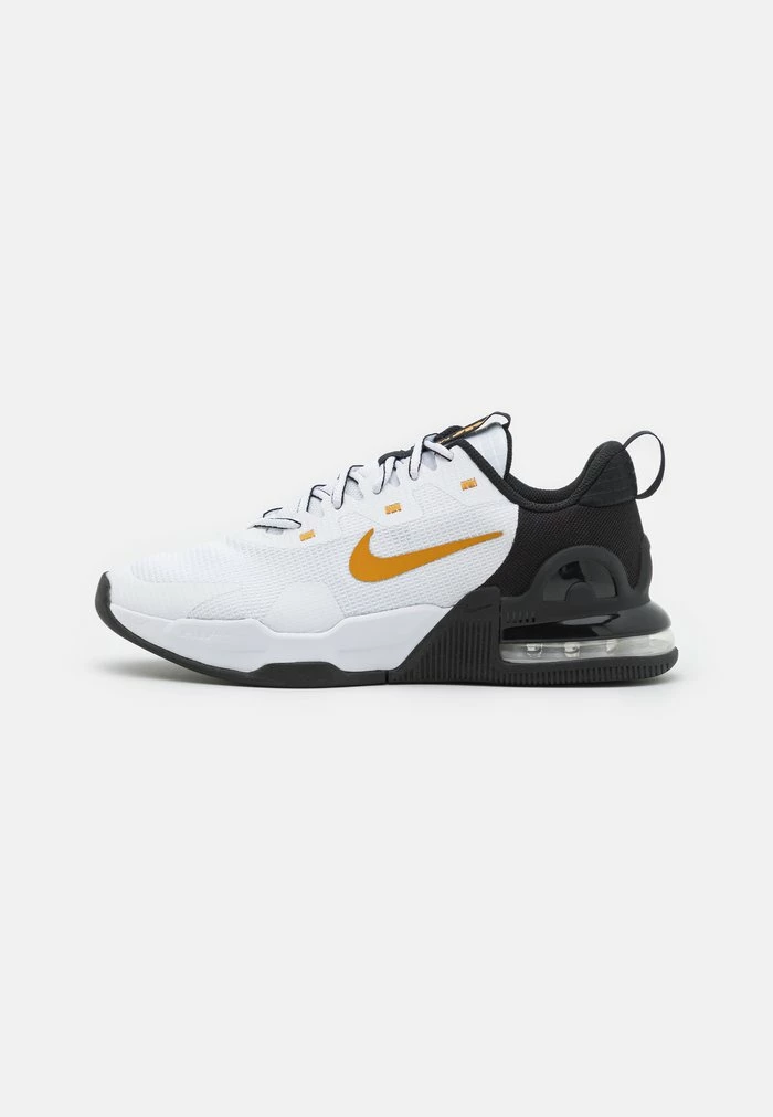 Nike Performance M AIR MAX ALPHA TRAINER 5 - Training Shoe - White/gold/black 1 Nike Performance M AIR MAX ALPHA TRAINER 5 - Training Shoe - White/gold/black