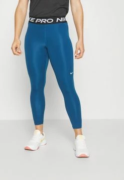 Nike Performance 365 CROP - Leggings - Valerian Blue/black/white