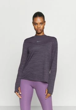 Nike Performance RUN - Long Sleeved Top - Cave Purple/atomic Orange