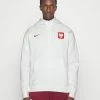 Nike Performance POLSKA CLUB HOODIE - National Team Wear - White/sport Red