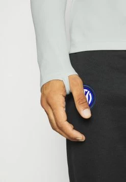 Nike Performance ACADEMY HOODIE - Long Sleeved Top - Pure Platinum/black -Nike Performance store aaa2cb4d6cc34f4e85978fd6b10d39cf