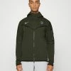 Nike Performance PARIS ST GERMAIN HOODIE - Zip-up Sweatshirt - Cargo Khaki/white