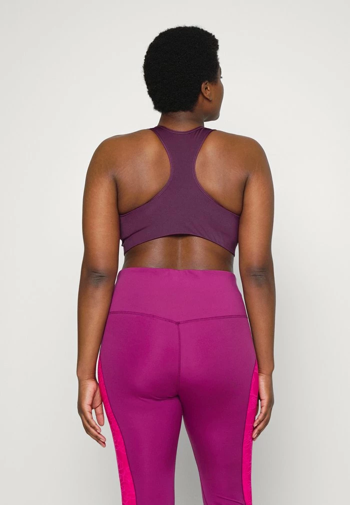 Nike Performance BRA NON PAD - Medium Support Sports Bra - Sangria/white 3 Nike Performance BRA NON PAD - Medium Support Sports Bra - Sangria/white - Image 3