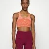Nike Performance BRA - Medium Support Sports Bra - Madder Root/madder Root/white