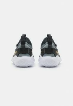 Nike Performance FLEX RUNNER 2 PSV UNISEX - Neutral Running Shoes - Black/metallic Gold/cool Grey/white -Nike Performance store aca5a271e56b44aeacf69efb67cea978