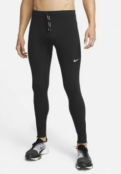 Nike Performance M NK RPL CHLLGR TIGHT - Tracksuit Bottoms - Black/(reflective Silv)