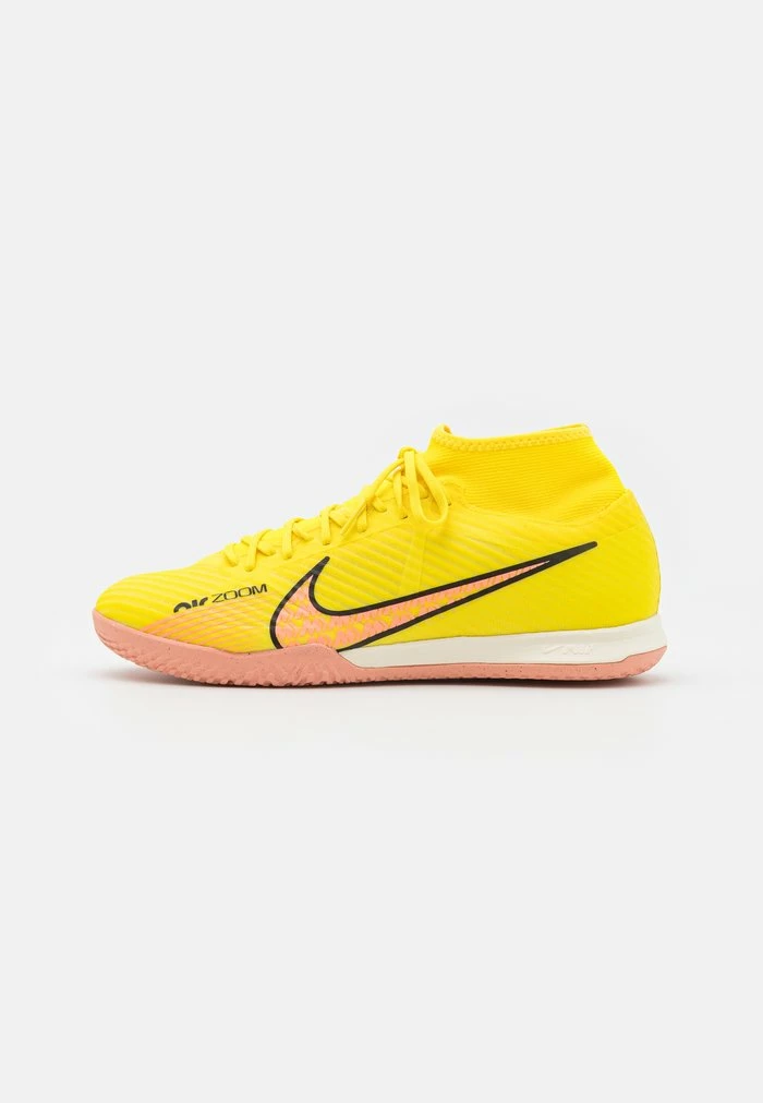 Nike Performance MERCURIAL ZOOM 9 ACADEMY IC - Indoor Football Boots - Yellow Strike/sunset Glow/coconut Milk 1 Nike Performance MERCURIAL ZOOM 9 ACADEMY IC - Indoor Football Boots - Yellow Strike/sunset Glow/coconut Milk