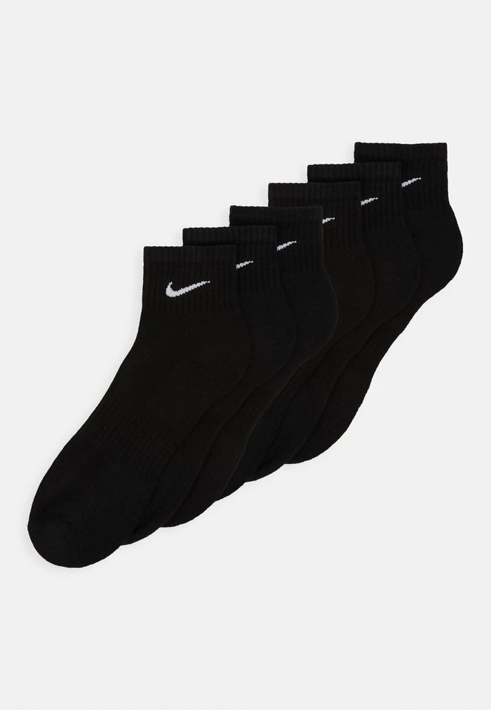 Nike Performance EVERYDAY CUSH ANKLE 6 PACK UNISEX - Sports Socks - Black/white 1 Nike Performance EVERYDAY CUSH ANKLE 6 PACK UNISEX - Sports Socks - Black/white