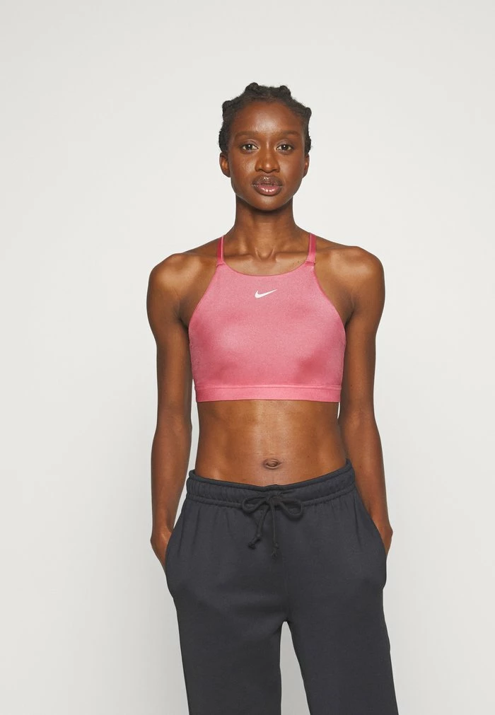 Nike Performance INDY SHINE BRA - Medium Support Sports Bra - Desert Berry 1 Nike Performance INDY SHINE BRA - Medium Support Sports Bra - Desert Berry