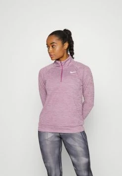 Nike Performance PACER - Long Sleeved Top - Light Bordeaux/htr/reflective Silver