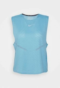 Nike Performance RUN TANK - Sports T-shirt - Cerulean/black -Nike Performance store b20e08f150f743879be4a9f97eb031c4