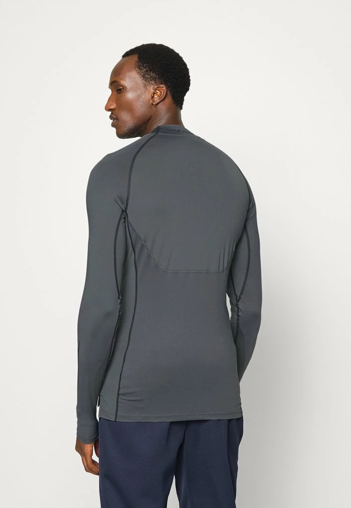 Nike Performance TIGHT MOCK - Long Sleeved Top - Iron Grey/black 3 Nike Performance TIGHT MOCK - Long Sleeved Top - Iron Grey/black - Image 3